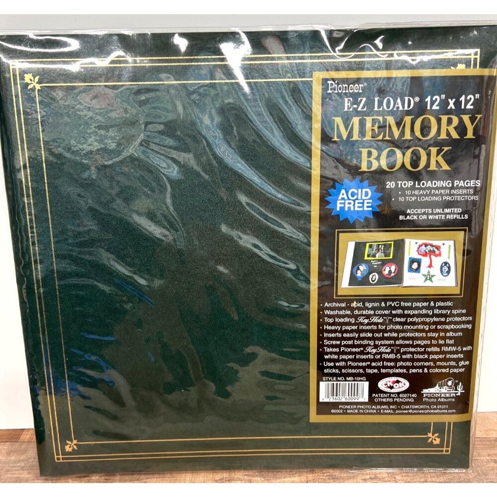 Pioneer E-Z Load 12x12 Memory Book 20 Top-Loading Pages Expandable Spine